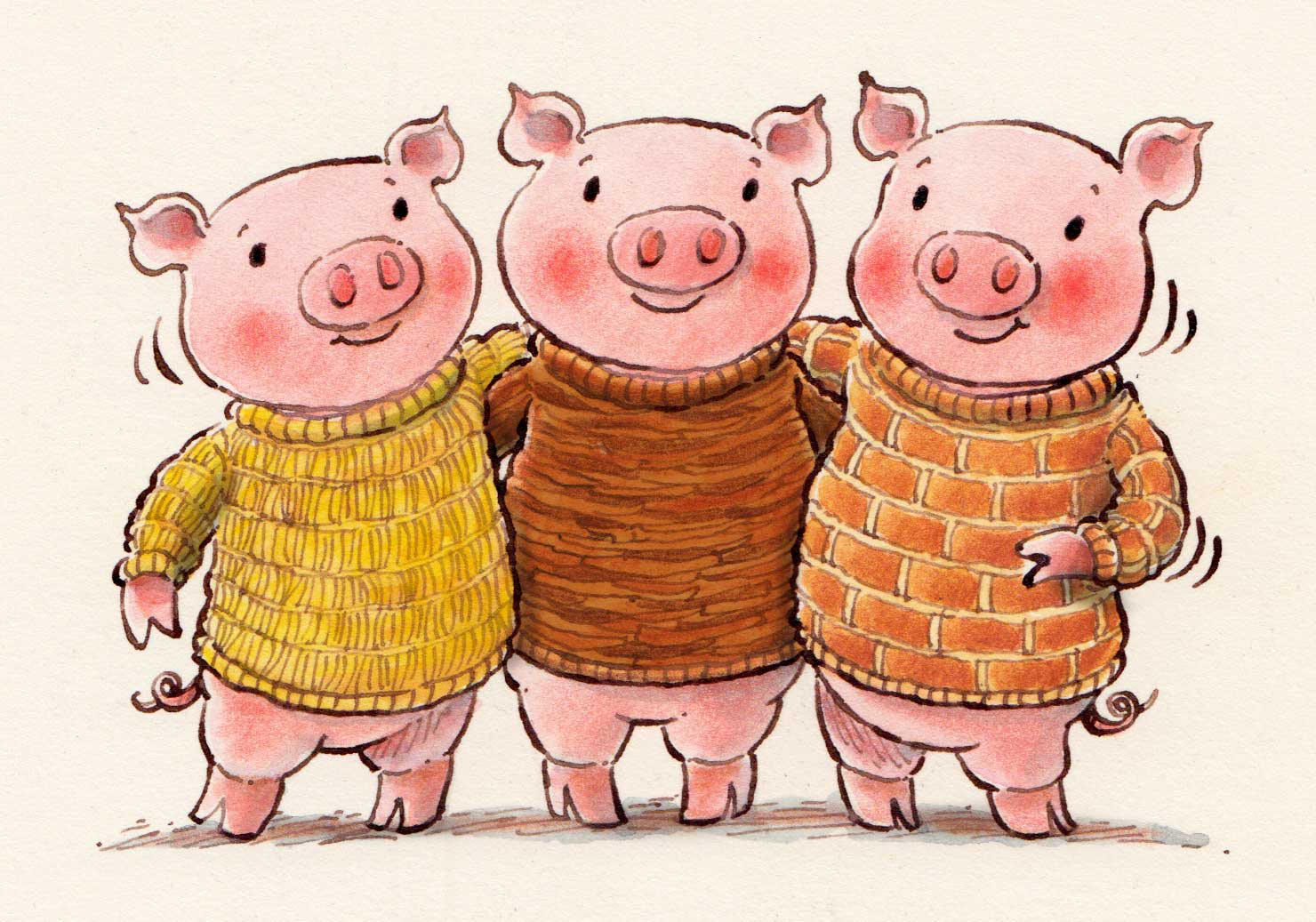 1480x1037 The Little Pigs Wyburns Primary School - Three Little Pigs Drawing