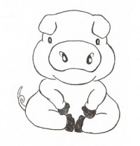 200x208 Three Little Pigs Archives - Three Little Pigs Drawing