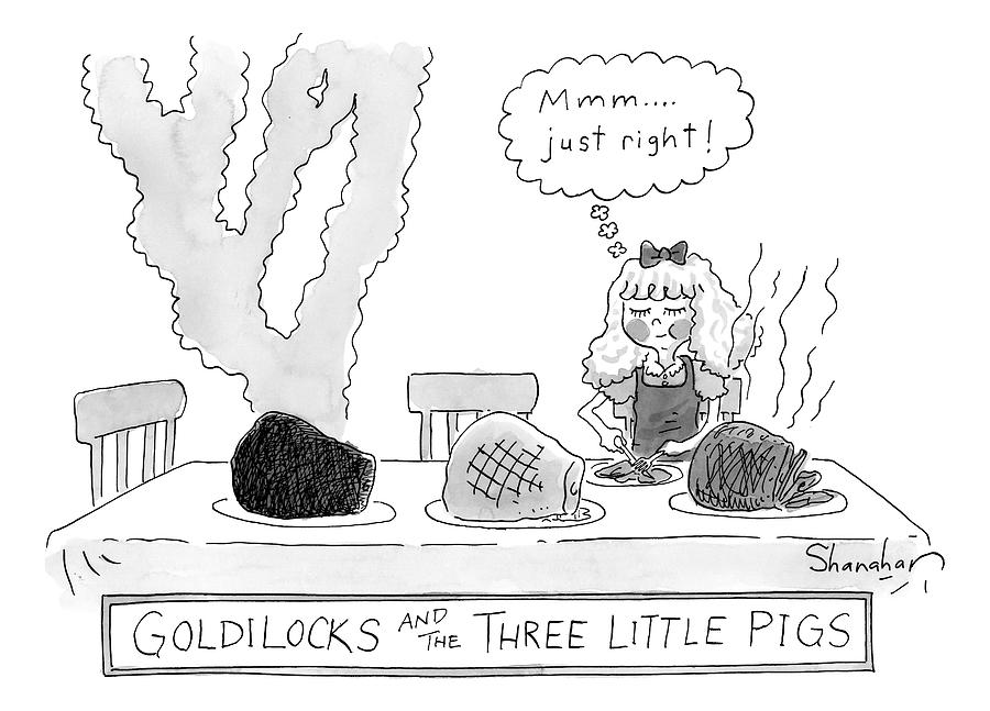 900x647 Goldilocks And The Three Little Pigs Drawing - Three Little Pigs Drawing