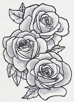 236x326 resultado de imagen para three black and grey roses drawing tattoo - Three Roses Drawing