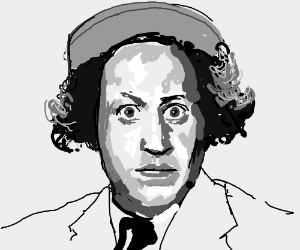 300x250 Larry From The Three Stooges Drawing - Three Stooges Drawing