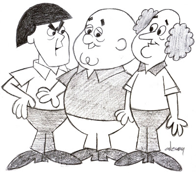 400x354 The Three Stooges Drawing - Three Stooges Drawing