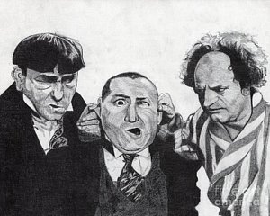 300x240 The Three Stooges Drawings Fine Art America - Three Stooges Drawing