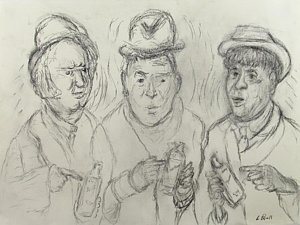 300x225 Three Stooges Drawings Fine Art America - Three Stooges Drawing