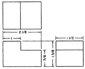278x228 Isometric Projection - Three View Orthographic Drawing