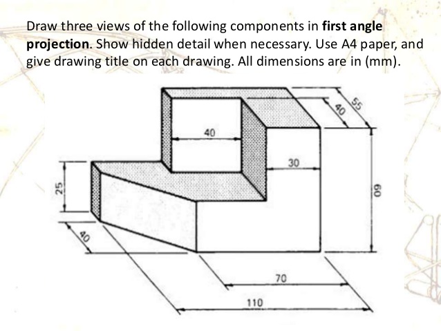 Three View Orthographic Drawing at PaintingValley.com | Explore ...