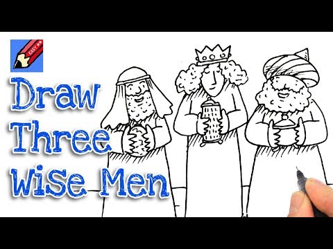 480x360 How To Draw The Three Wise Men Nativity Part Shoo Rayner - Three Wise Men Drawing