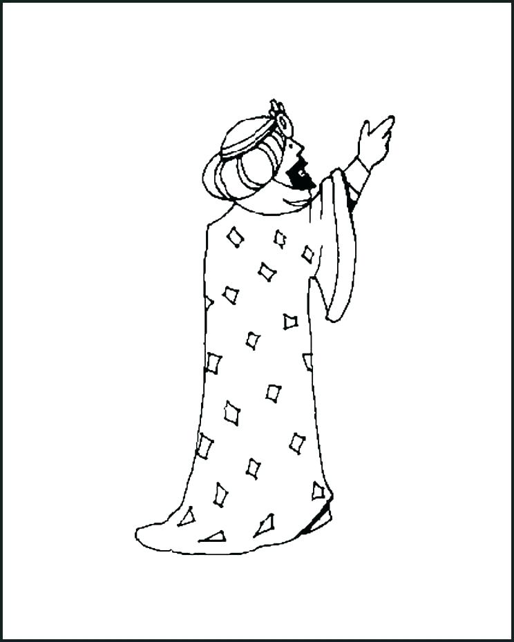744x930 We Three Kings Coloring Pages King Bible Easy Drawing Three Wise - Three Wise Men Drawing