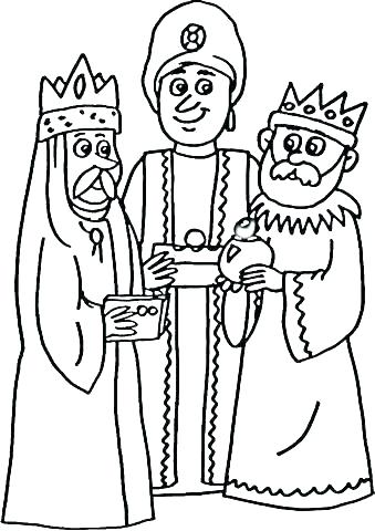 339x480 Three Wise Men Coloring Pages Lapavoni - Three Wise Men Drawing