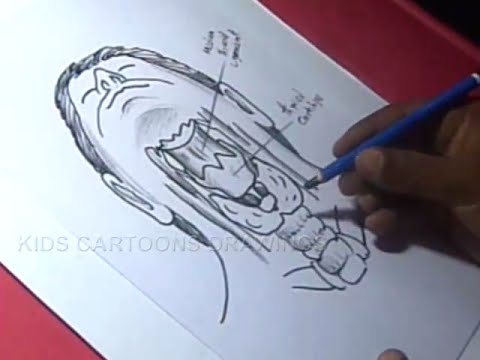 480x360 How To Draw Human Throat Detailed Drawing For Kids - Throat Drawing