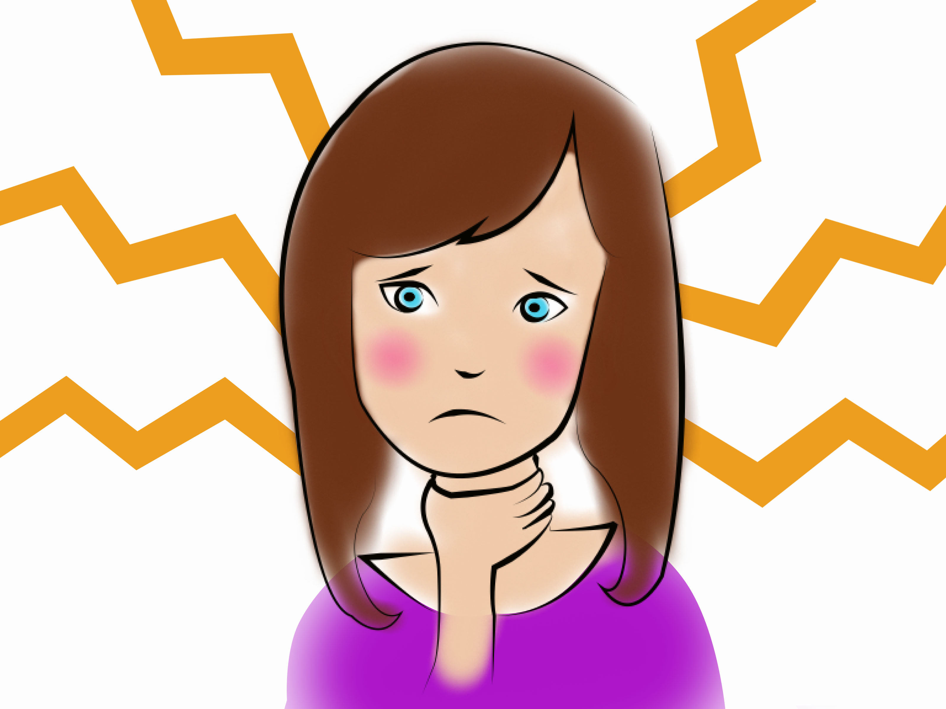 3200x2400 Pictures Of Sore Throat Drawing - Throat Drawing