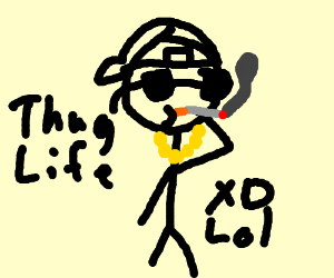 300x250 thug life drawing - Thug Life Drawing