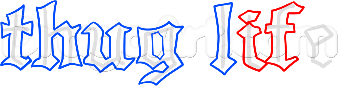1178x299 how to draw thug life, step - Thug Life Drawing