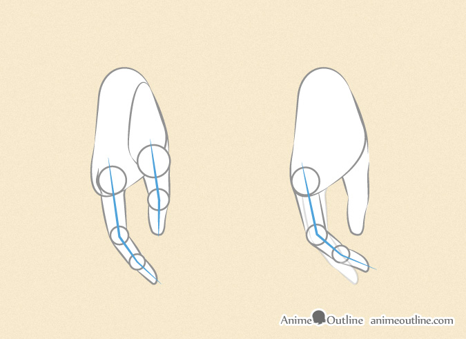 675x491 how to draw anime hands step - Thumb Drawing