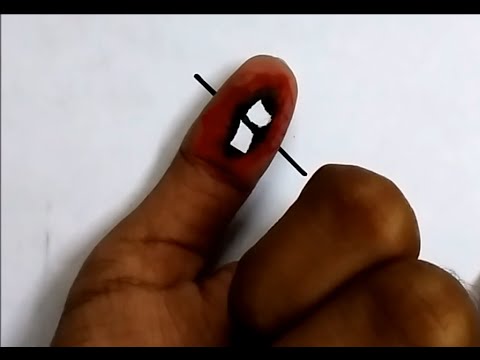 480x360 how to draw a hole in your thumb - Thumb Drawing