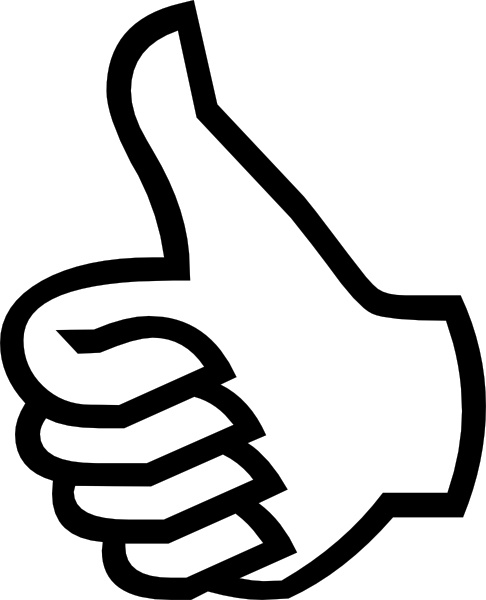 486x600 symbol thumbs up clip art free vector in open office drawing - Thumb Drawing