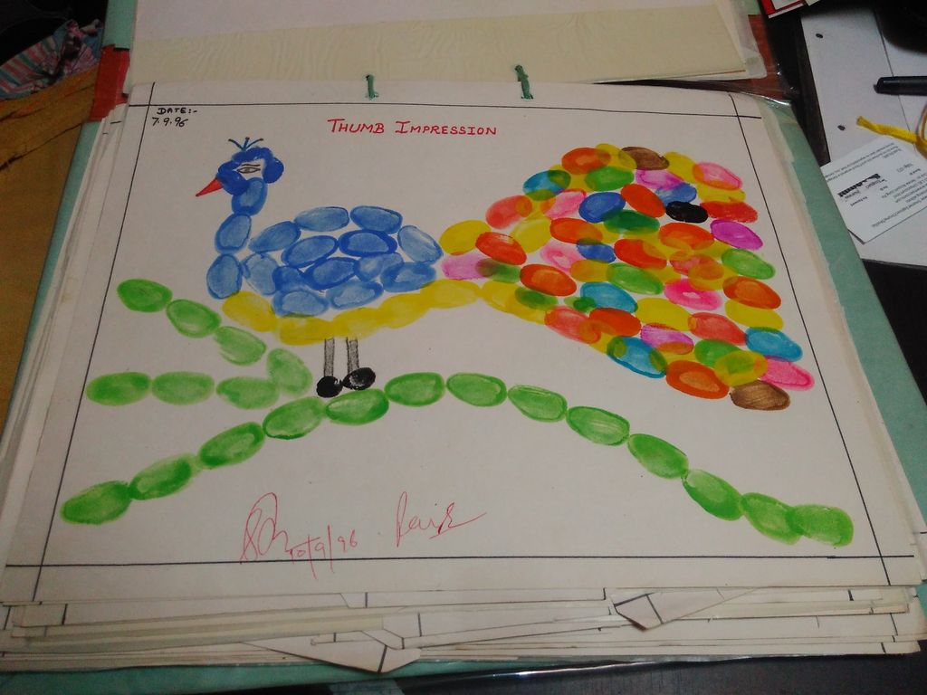 1024x768 thumb impression painting - Thumb Drawing