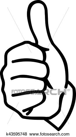 262x470 thumbs up graphic - Thumbs Up Drawing