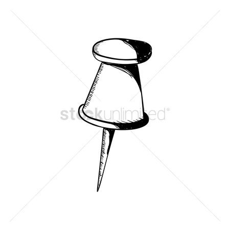 450x450 Free Thumbtack Drawing Stock Vectors Stockunlimited - Thumbtack Drawing