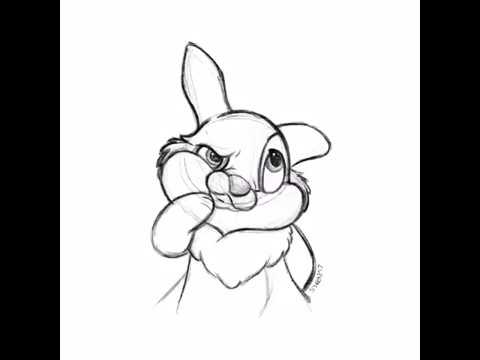 480x360 disney thumper drawing timelapse - Thumper Drawing