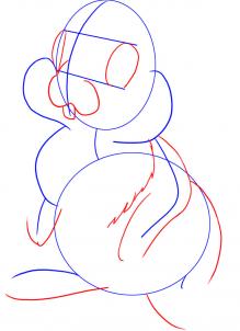 219x302 drawing printout how to draw thumper from bambi - Thumper Drawing