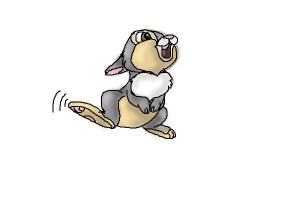 300x200 how to draw thumper from bambi - Thumper Drawing