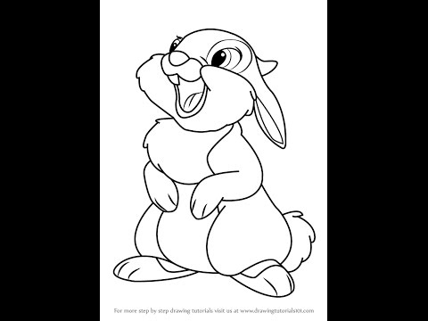 480x360 how to draw thumper from bambi - Thumper Drawing