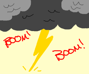 300x250 thunder and lightning drawing - Thunder And Lightning Drawing