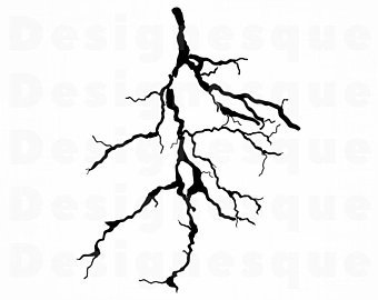 340x270 thunder lightning etsy - Thunder And Lightning Drawing