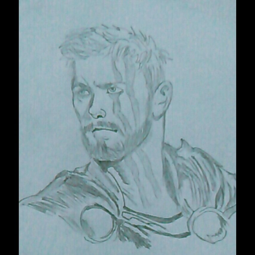 854x854 I Keep My Drawing Of Thor God Of Steemit - Thunder Drawing