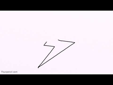 480x360 How To Draw Thunder For Kids Drawing Step - Thunder Drawing