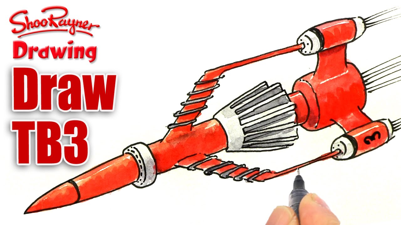 1280x720 How To Draw Thunderbird Three - Thunderbird Drawing