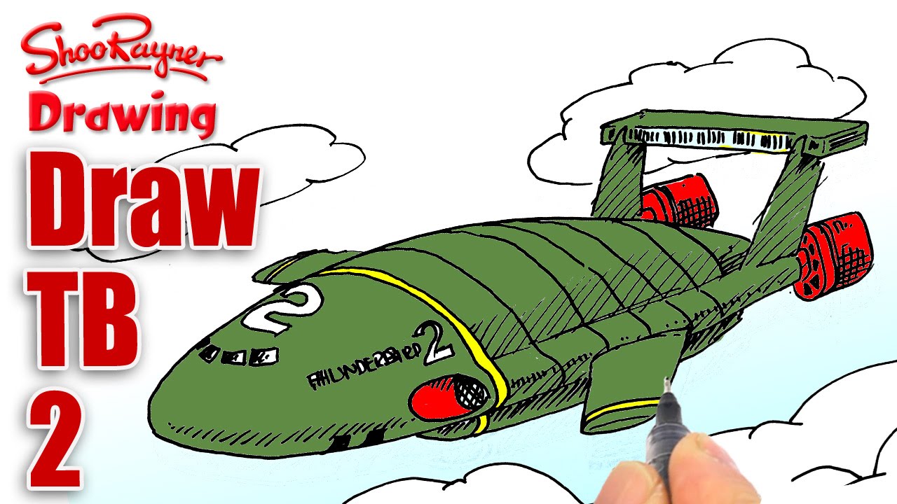 1280x720 How To Draw Thunderbird Two - Thunderbird Drawing