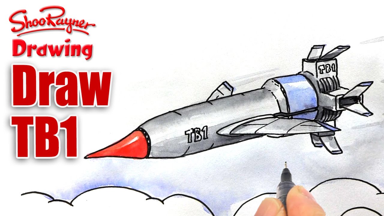 1280x720 How To Draw Thunderbird One - Thunderbird Drawing