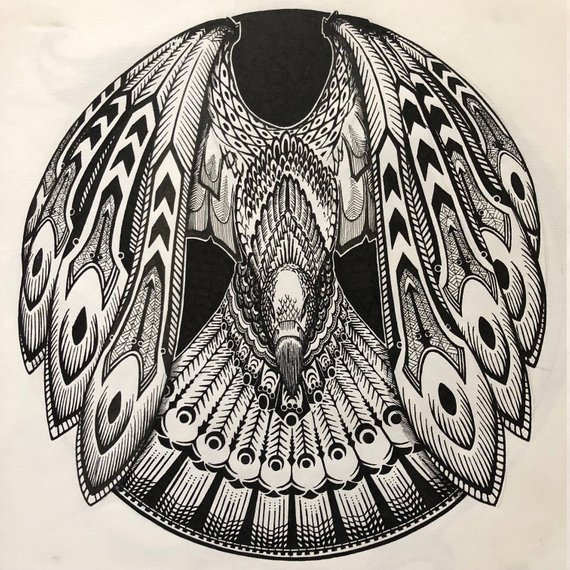 570x570 Mandala Thunderbird Etsy - Thunderbird Drawing