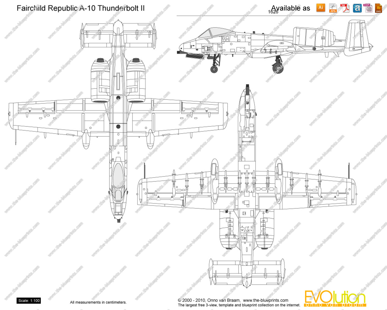 Чертеж a 10 thunderbolt