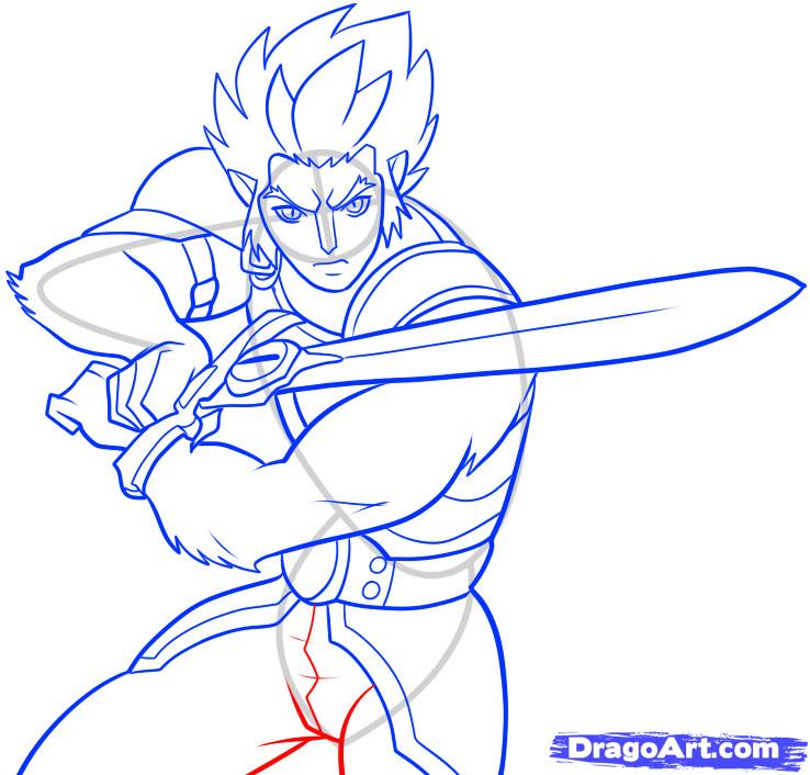 738x706 How To Draw Lion O, Thundercats, Lion O, Step - Thundercats Drawing