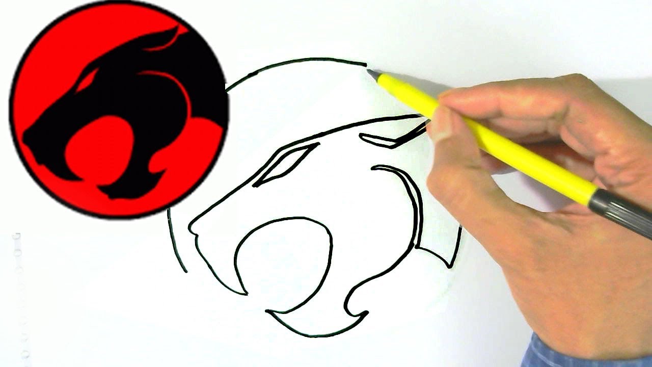 1280x720 How To Draw Thundercats Logo Easy Steps For Children, Kids - Thundercats Drawing