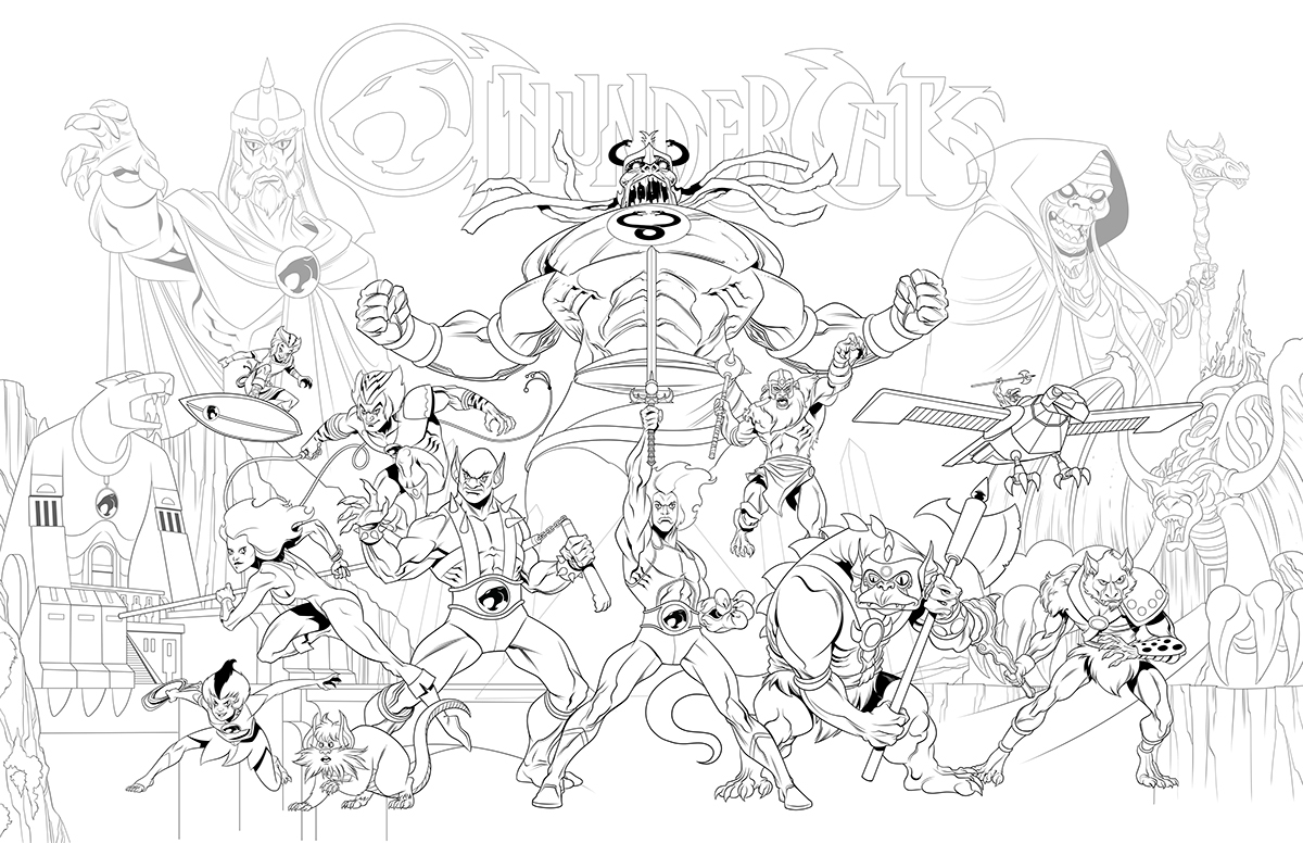 1200x776 Thundercats Movie Poster On Wacom Gallery - Thundercats Drawing