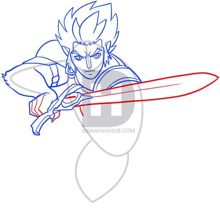 738x706 How To Draw Lion O, Thundercats, Lion O, Step - Thundercats Drawing