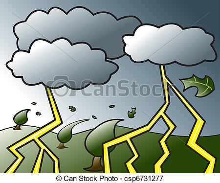 450x374 Thunderstorm Coming Wind And Lightning During An Impending - Thunderstorm Drawing