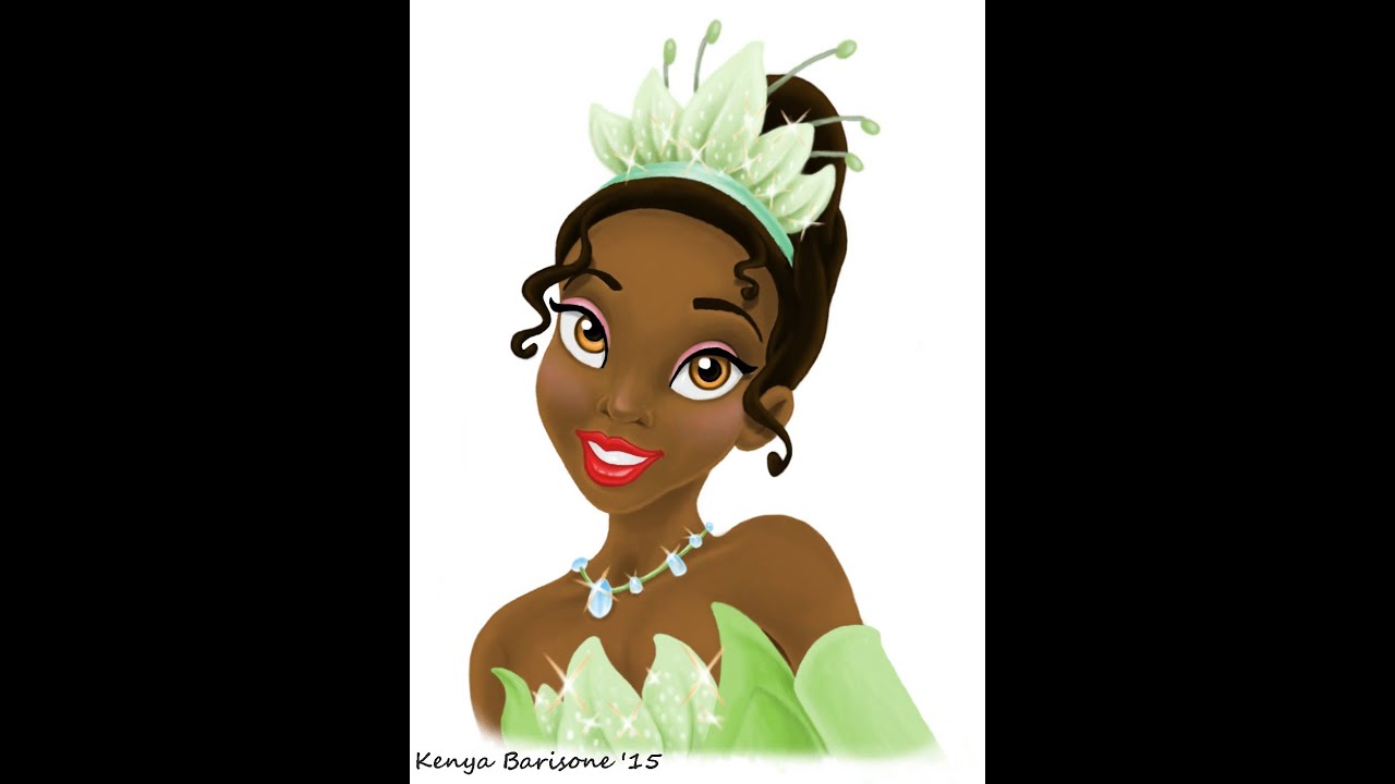 1280x720 disney's princess and the frog drawing princess tiana - Tiana Drawing