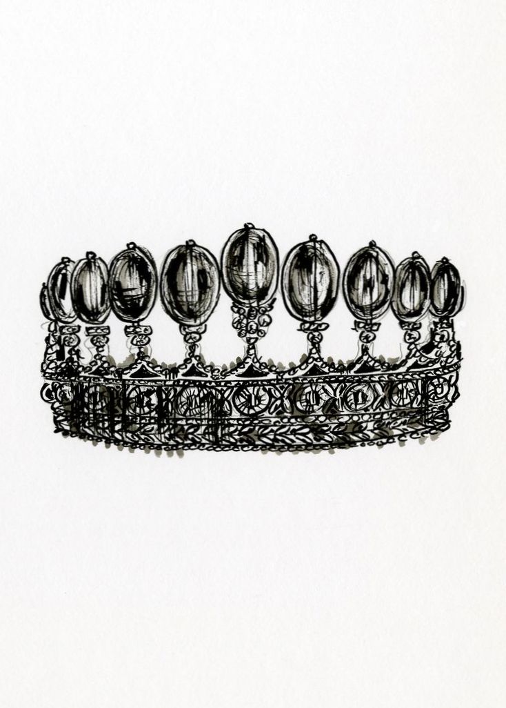 734x1026 Filetiara - Tiara Drawing