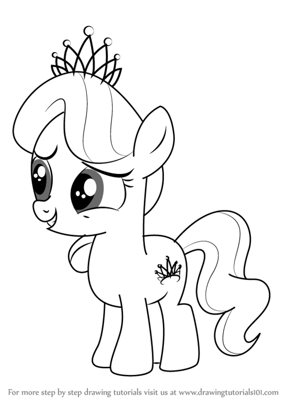 567x800 learn how to draw diamond tiara from my little pony - Tiara Drawing