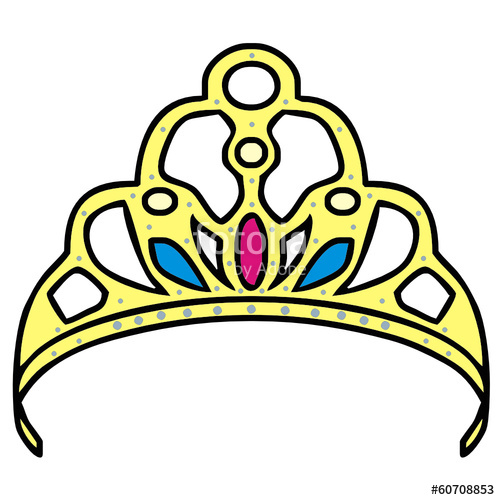 500x500 tiara vector drawing stock image and royalty free vector - Tiara Drawing