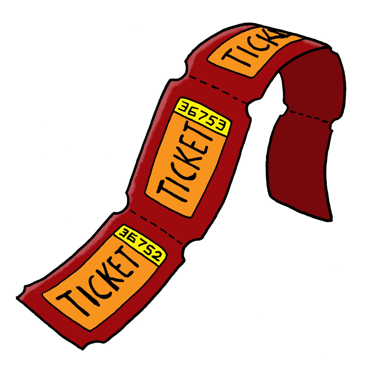 1200x1200 Raffle Clipart - Ticket Drawing