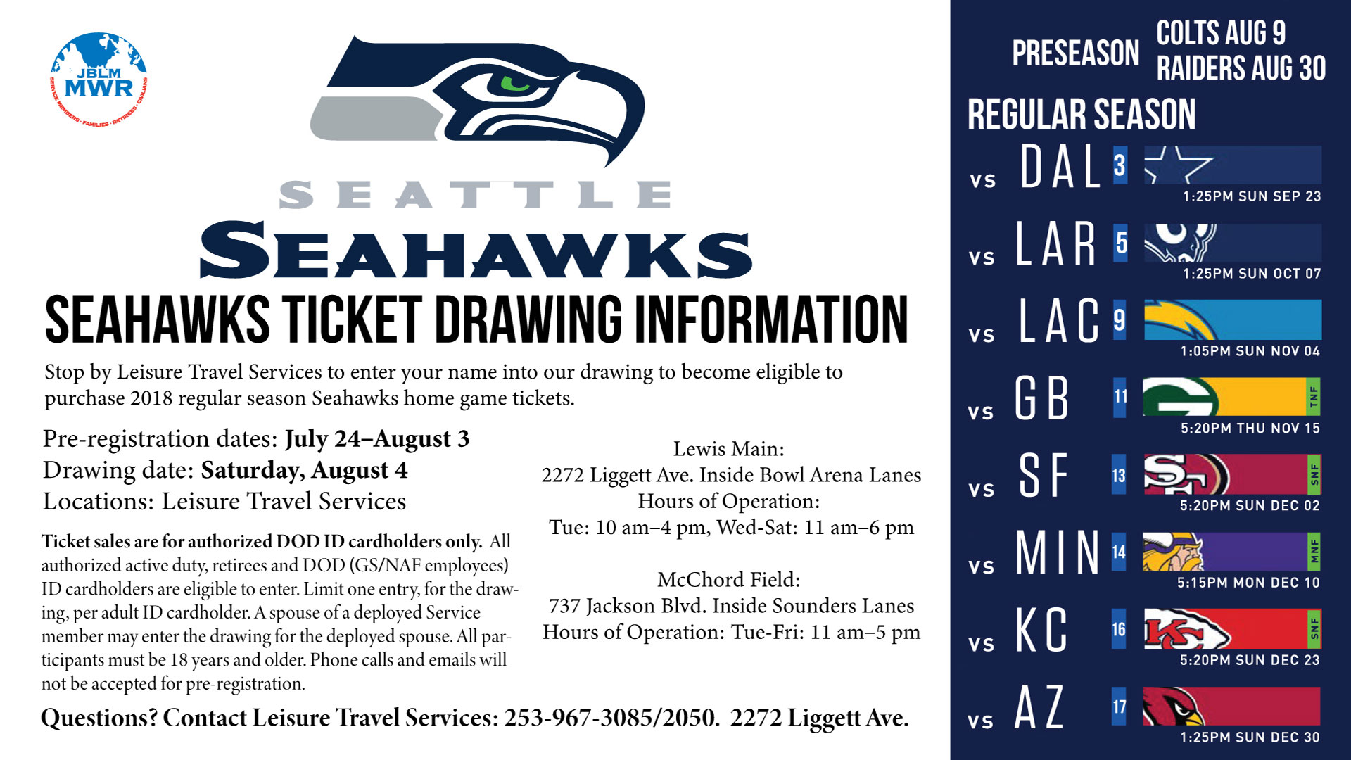 1920x1080 us army mwr view event seahawks ticket drawing - Ticket Drawing