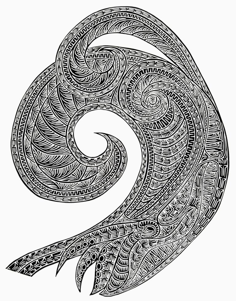 768x980 Joel Sam 'ibauw Baw - Tidal Wave Drawing