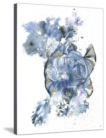 344x450 Tidal Wave Stretched Canvas Print - Tidal Wave Drawing