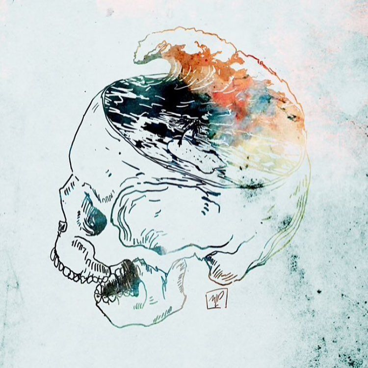 750x750 Full Of Tidal Waves Cliqueart Band Stuff I Love Art, Wave - Tidal Wave Drawing